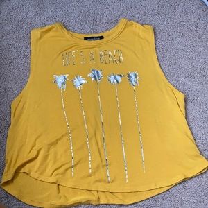 mustard yellow tank top